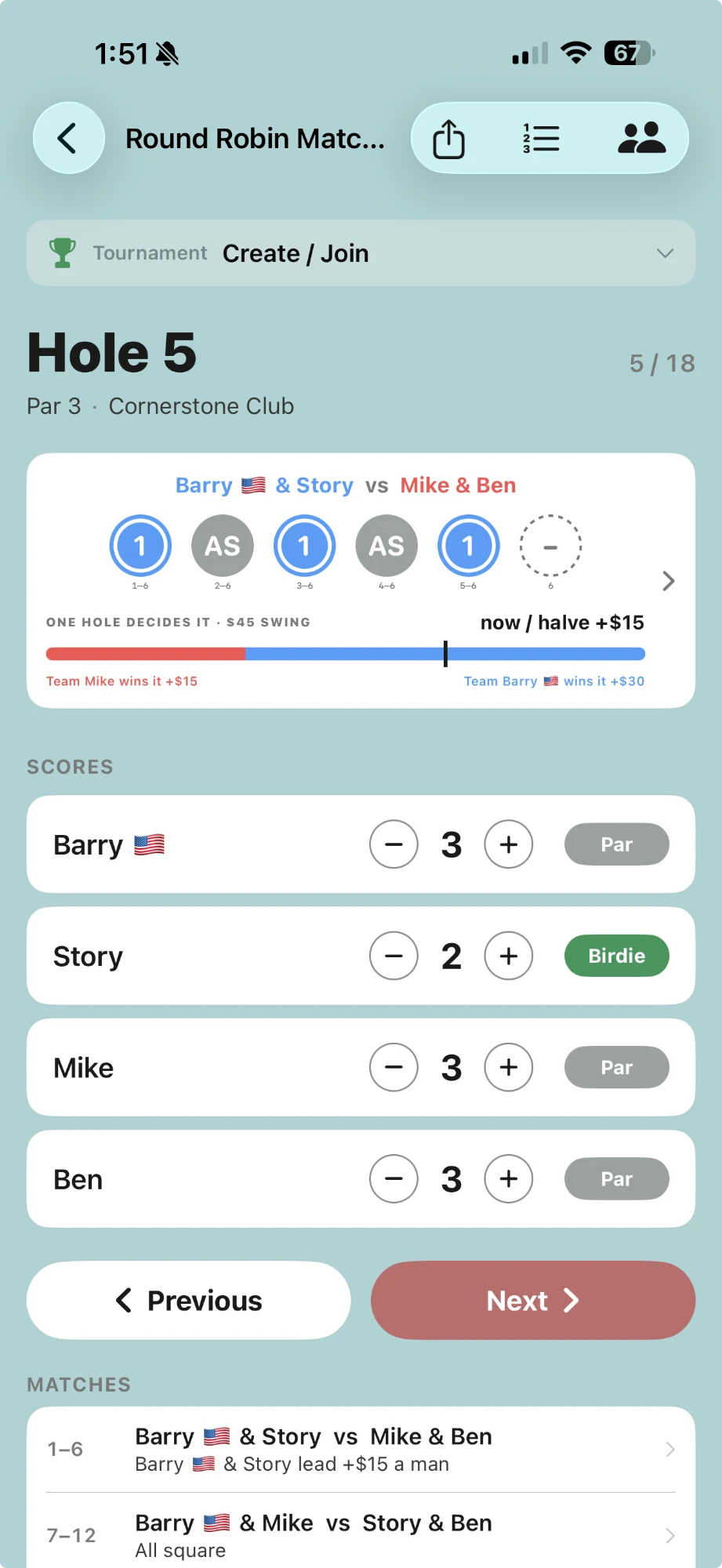 The format — Round Robin Match in SuperWolf